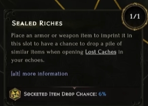 last epoch sealed riches node effect description